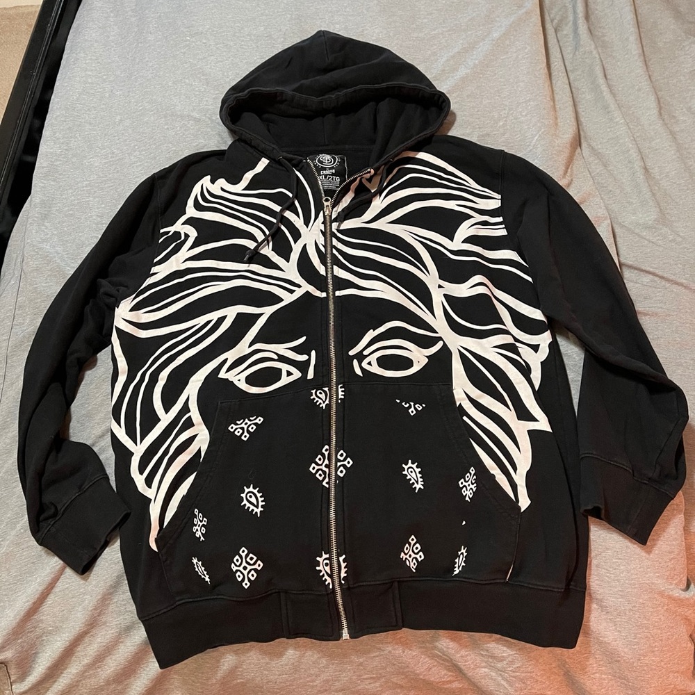 Crooks & Castles “Medusa” Black Hoodie XXL